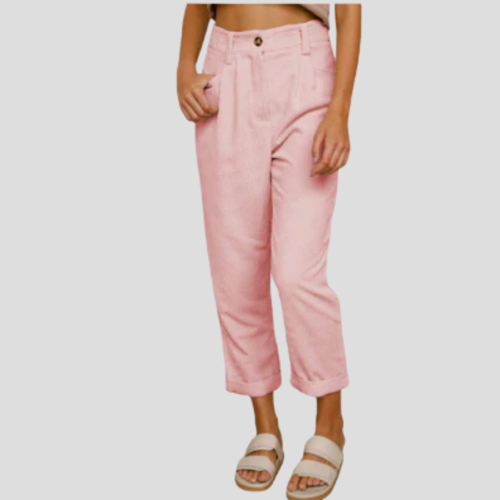 Comfortable Textured Cotton Pants