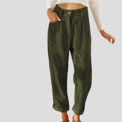 Comfortable Textured Cotton Pants