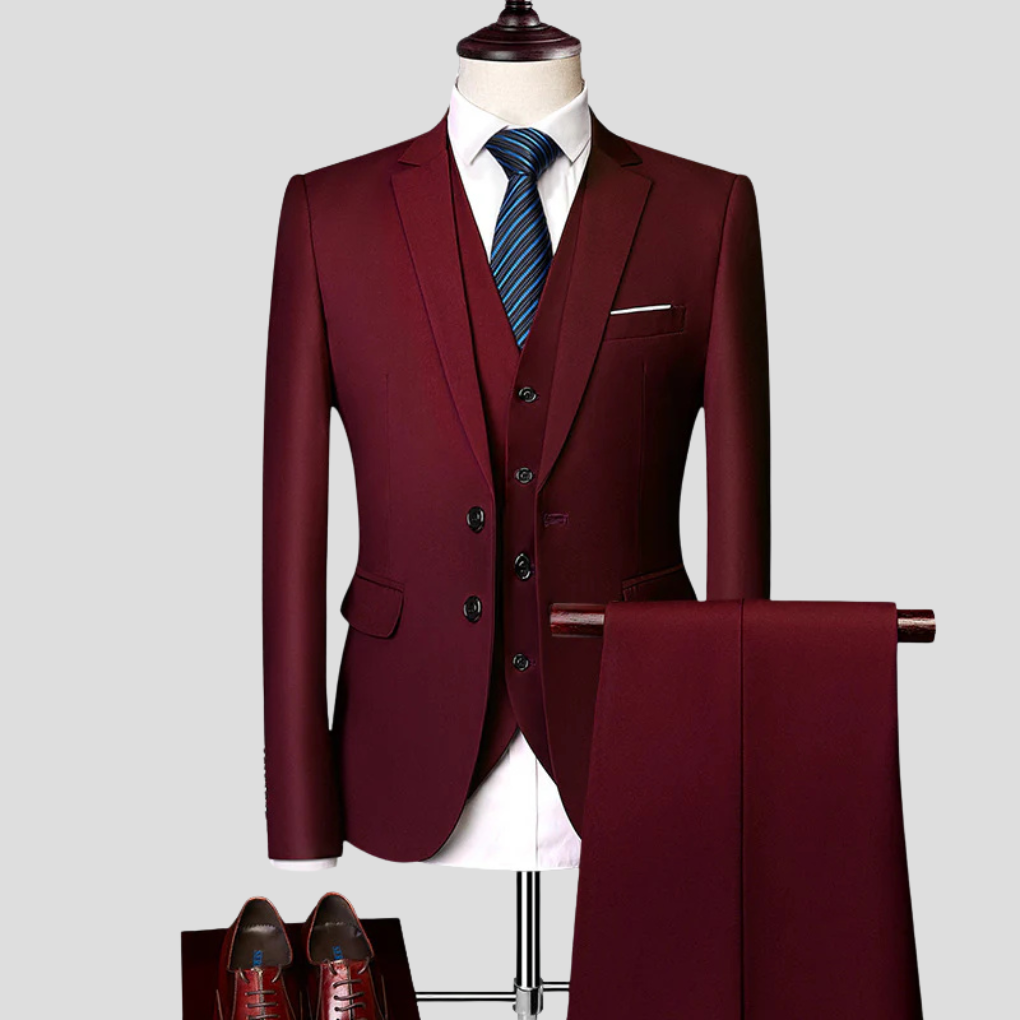 Classic Business Navy Suit Set
