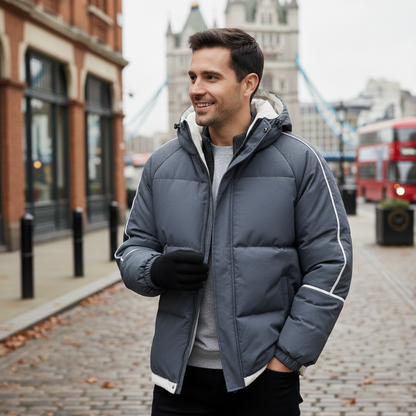 Premium Men's Waterproof Puffer Parka Jacket