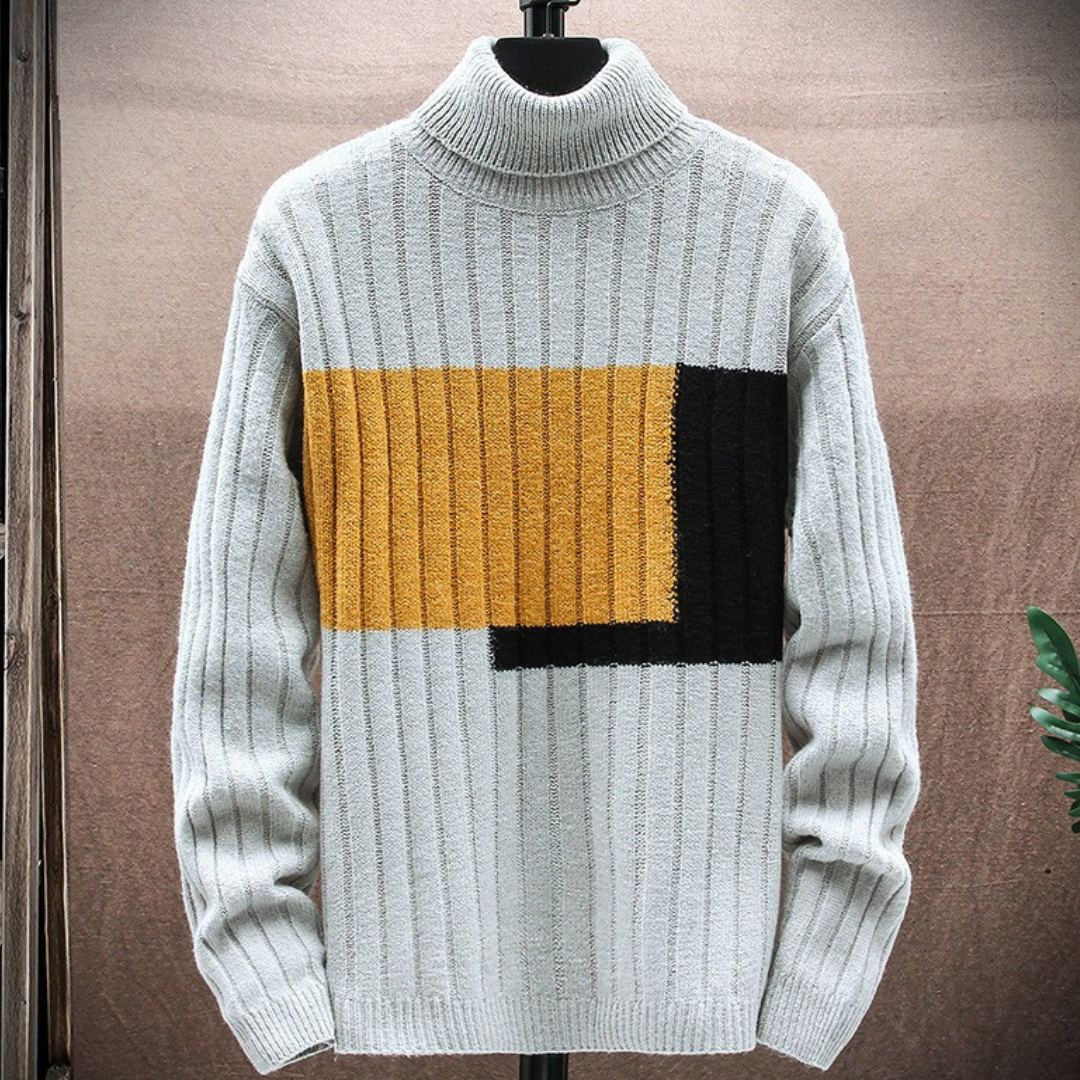 Casual Multicolor Crew Neck Sweater