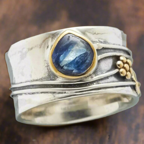 Natural Stone Spiritual Meditation Ring - Vossary