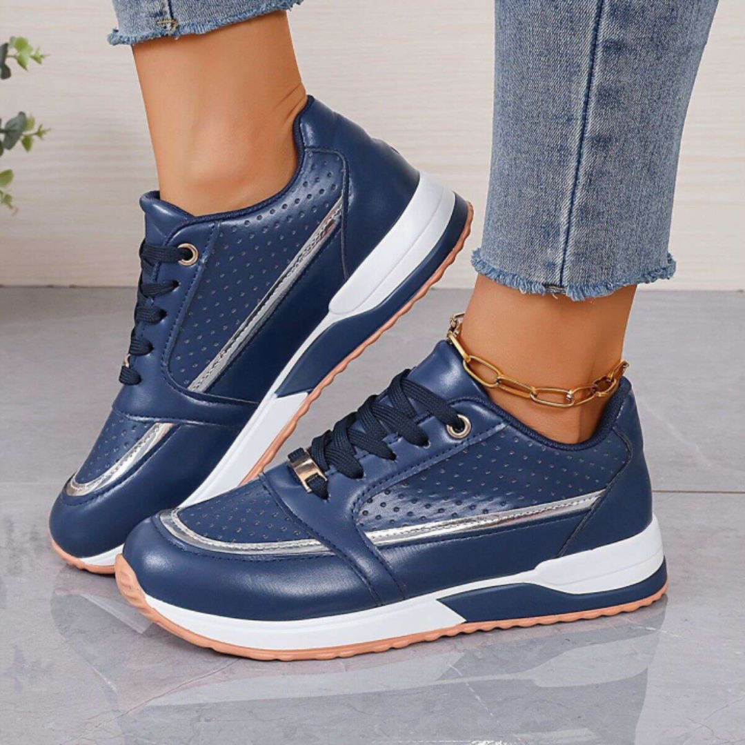 Comfortable Leather Supportive Low Top Sneakers