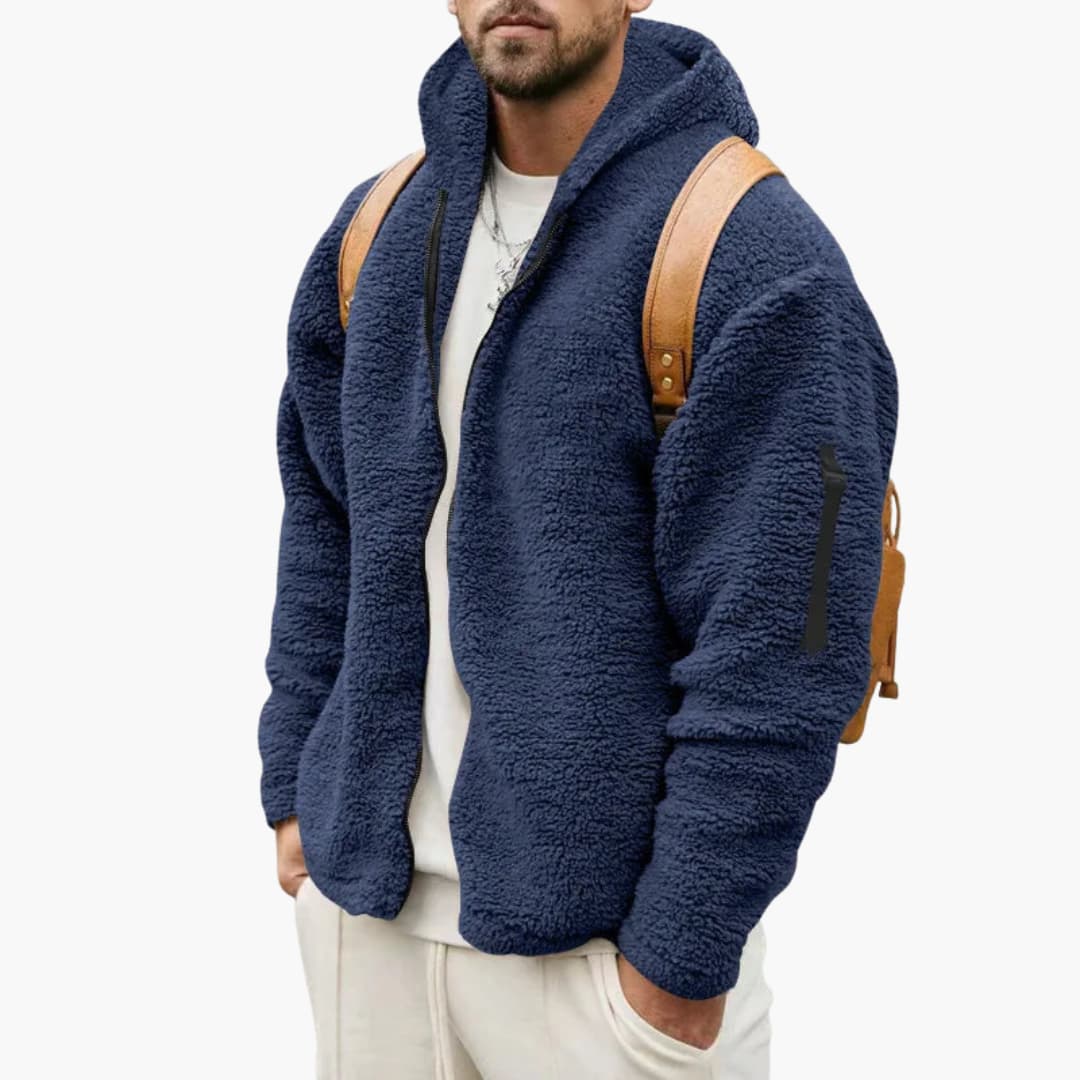 Cozy Fleece Mens Winter Jacket - Vossary