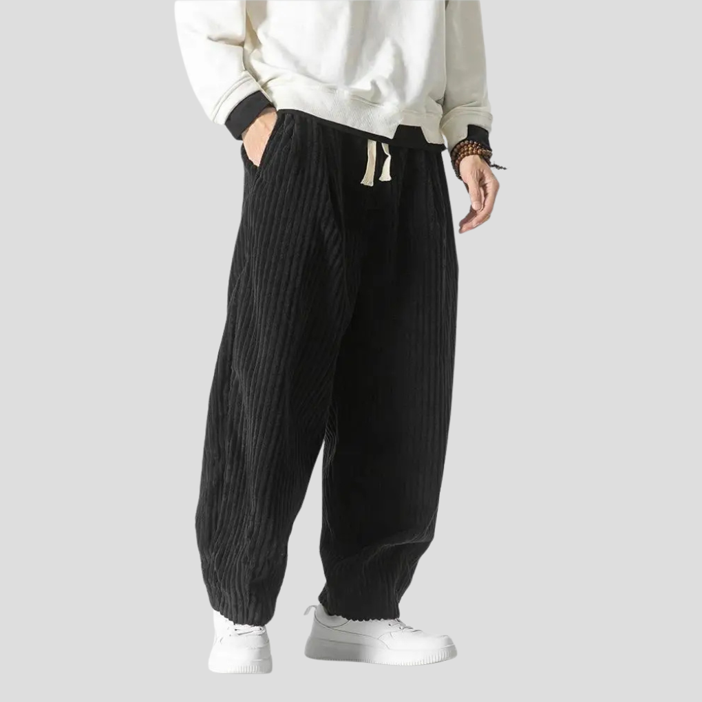 Relaxed Fit Straight Leg Pants - Vossary