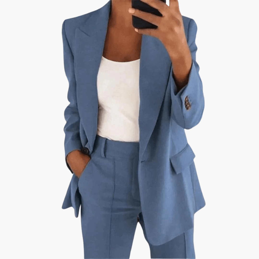 Classic Women's Business Blazer Suit - Vossary