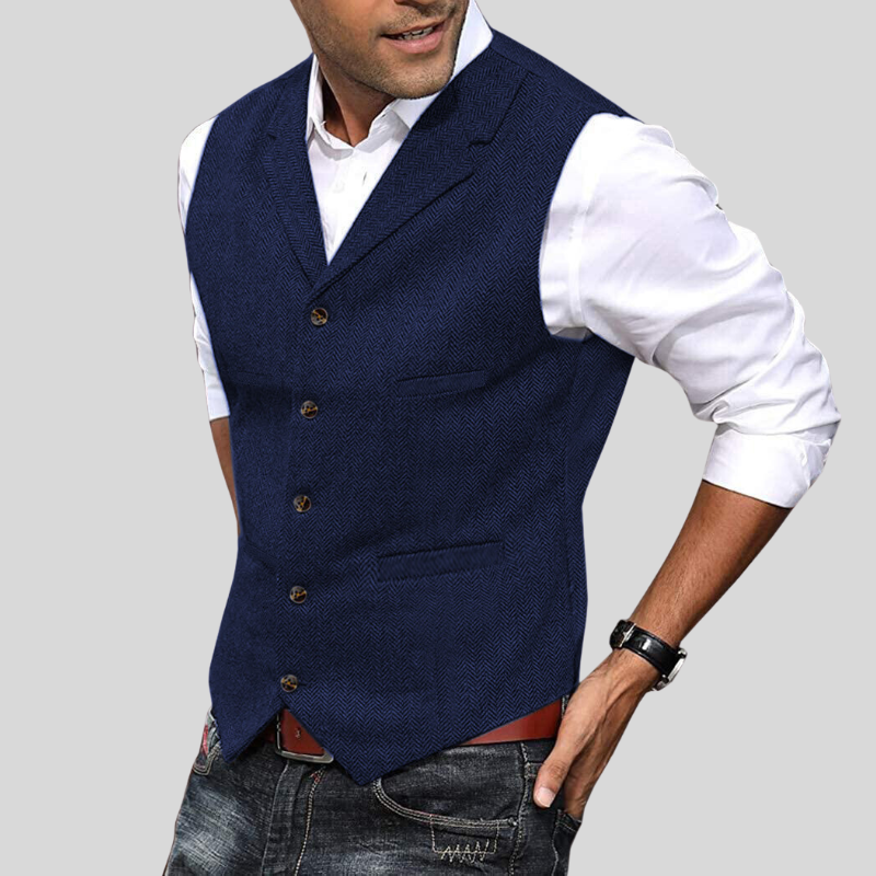 Tailored Fit Men's Wool Vest