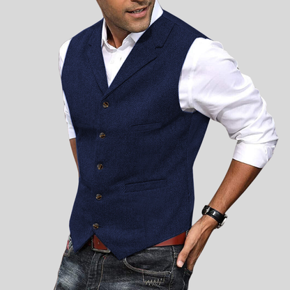 Tailored Fit Men's Wool Vest