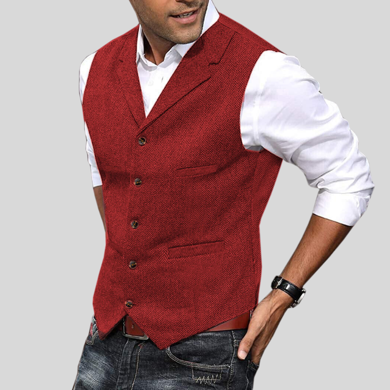 Tailored Fit Men's Wool Vest - EasyApparels