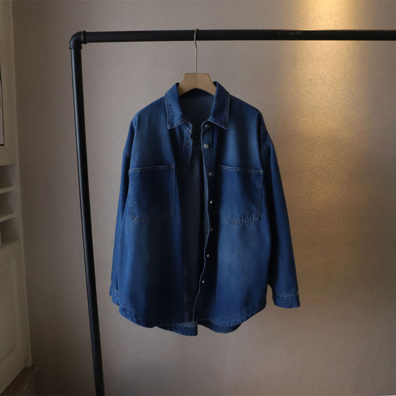 Classic Slim Fit Blue Jeans Shirt