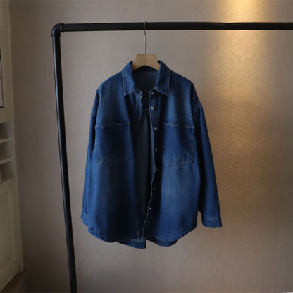 Classic Slim Fit Blue Jeans Shirt