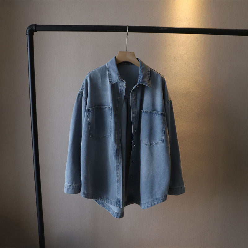 Classic Slim Fit Blue Jeans Shirt