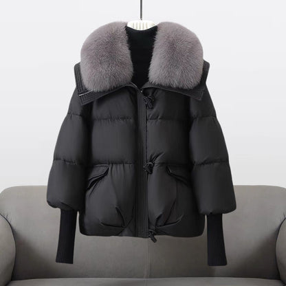 Insulated Faux Fur Parka Coat for Women - Vossary