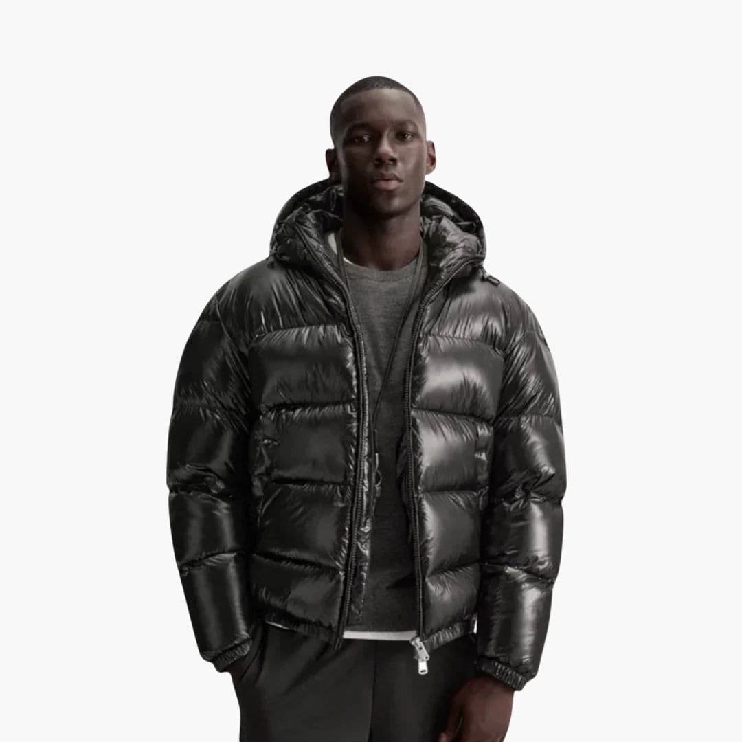 Warm Padded Men's Hooded Winter Jacket - Vossary