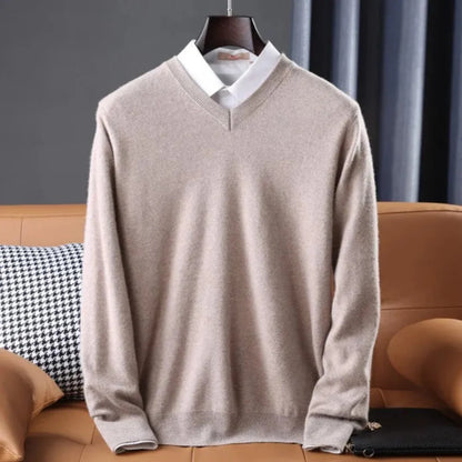 Luxury Soft V-Neck Cashmere Sweater