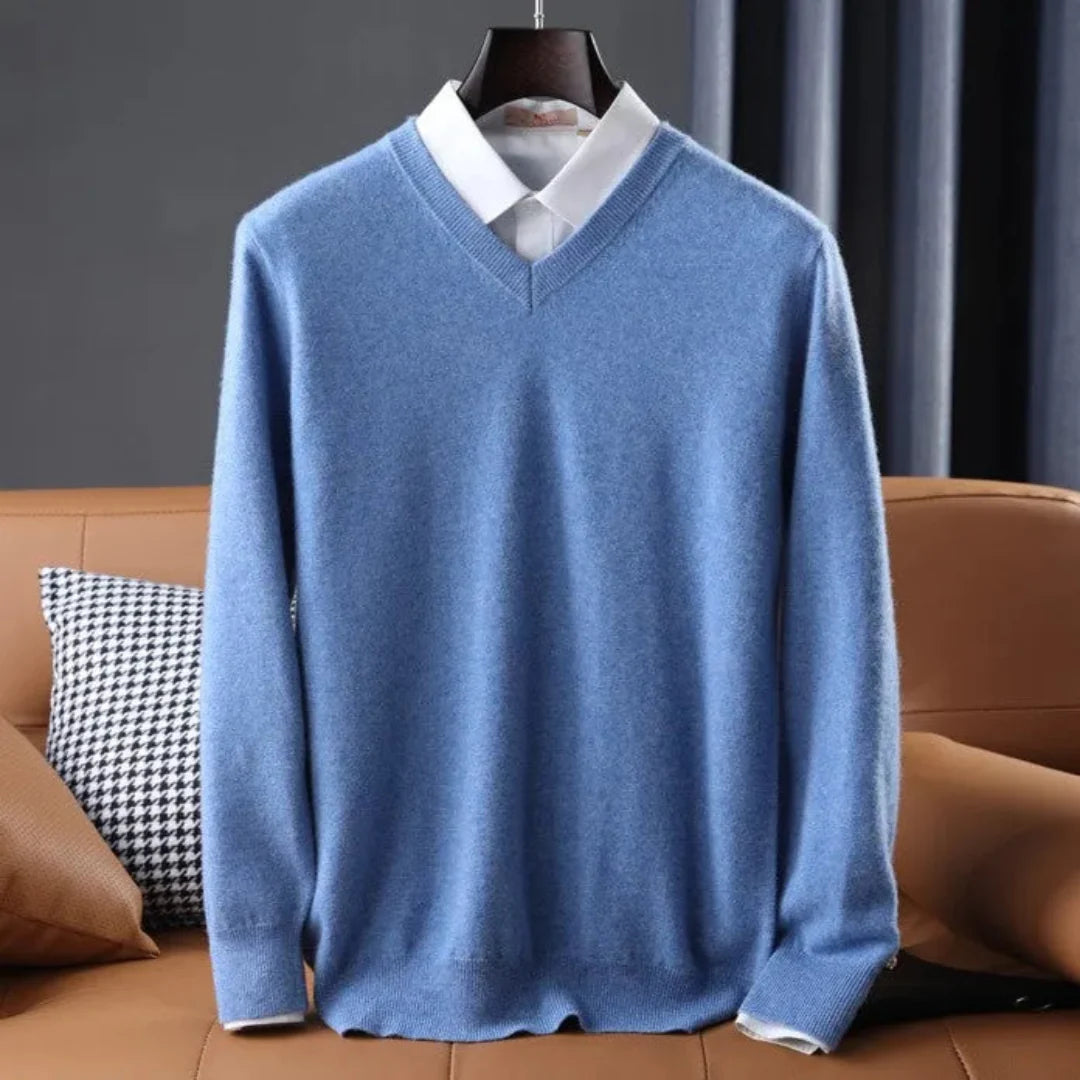 Luxury Soft V-Neck Cashmere Sweater