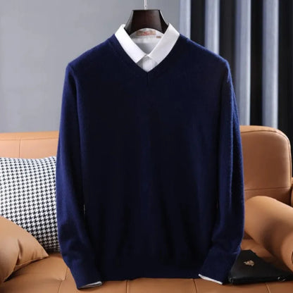 Luxury Soft V-Neck Cashmere Sweater