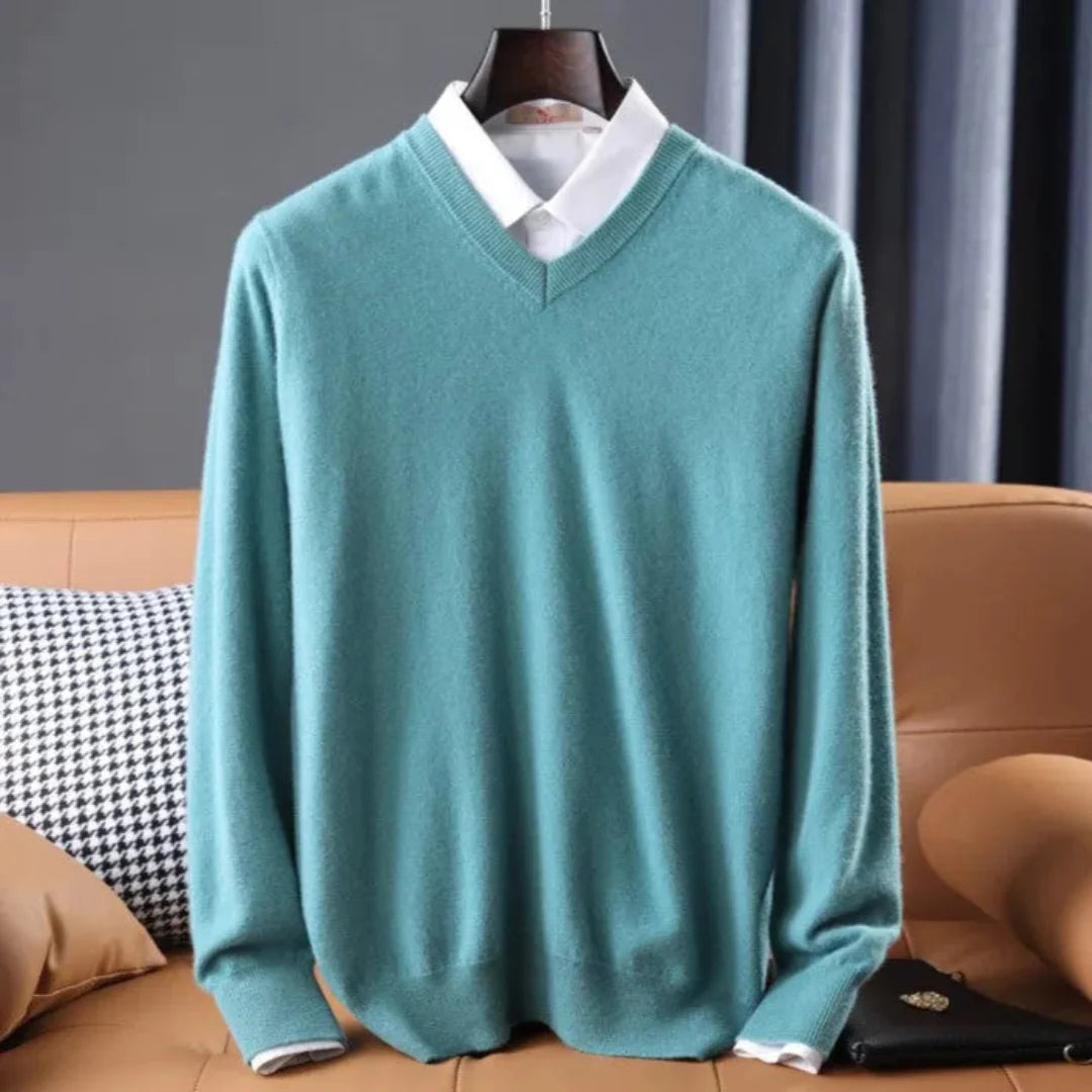 Luxury Soft V-Neck Cashmere Sweater