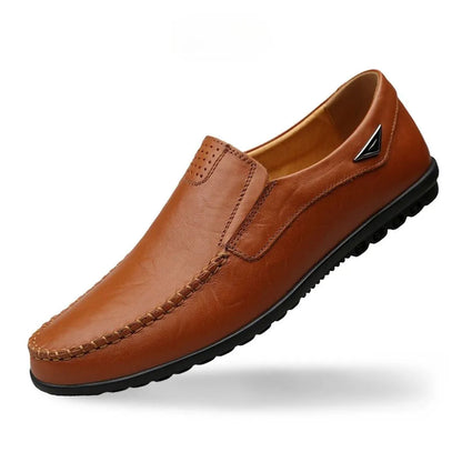 Authentic Leather Slip On Shoes