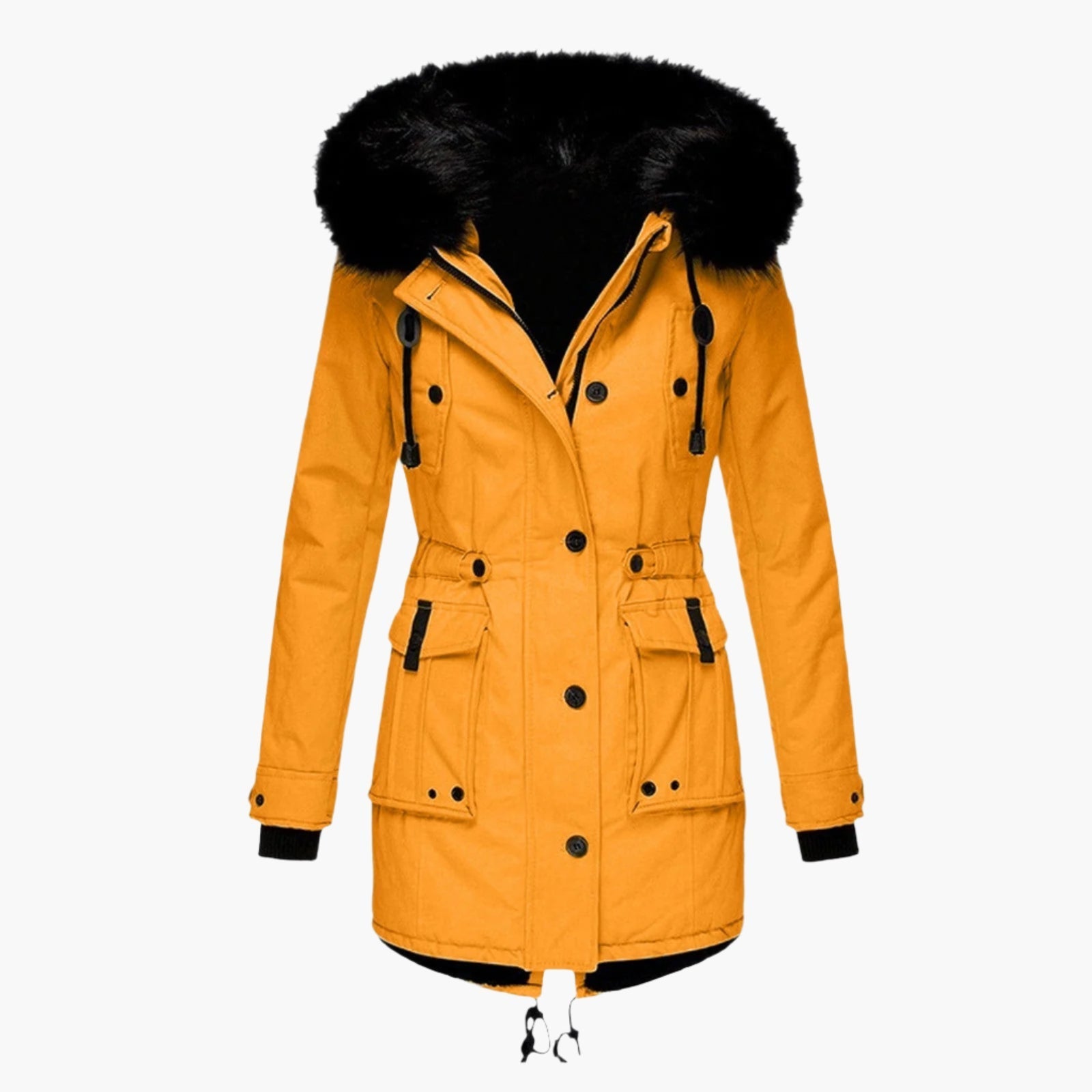 Comfortable Women's Parka Jacket with Hood - EasyApparels