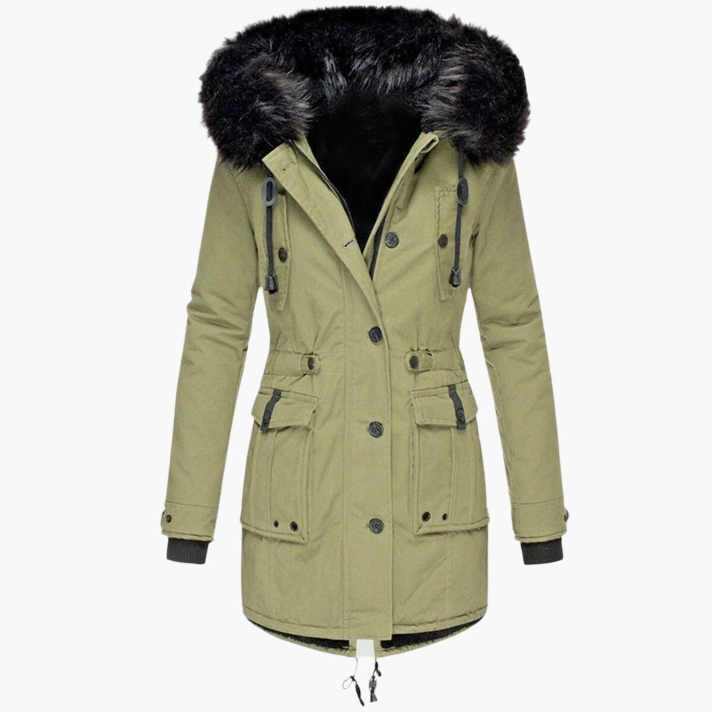 Comfortable Women's Parka Jacket with Hood