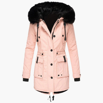 Comfortable Women's Parka Jacket with Hood