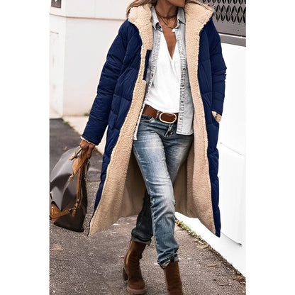 Warm Women's Quilted Padded Parka Coat