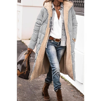 Warm Women's Quilted Padded Parka Coat