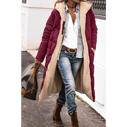 Warm Women's Quilted Padded Parka Coat