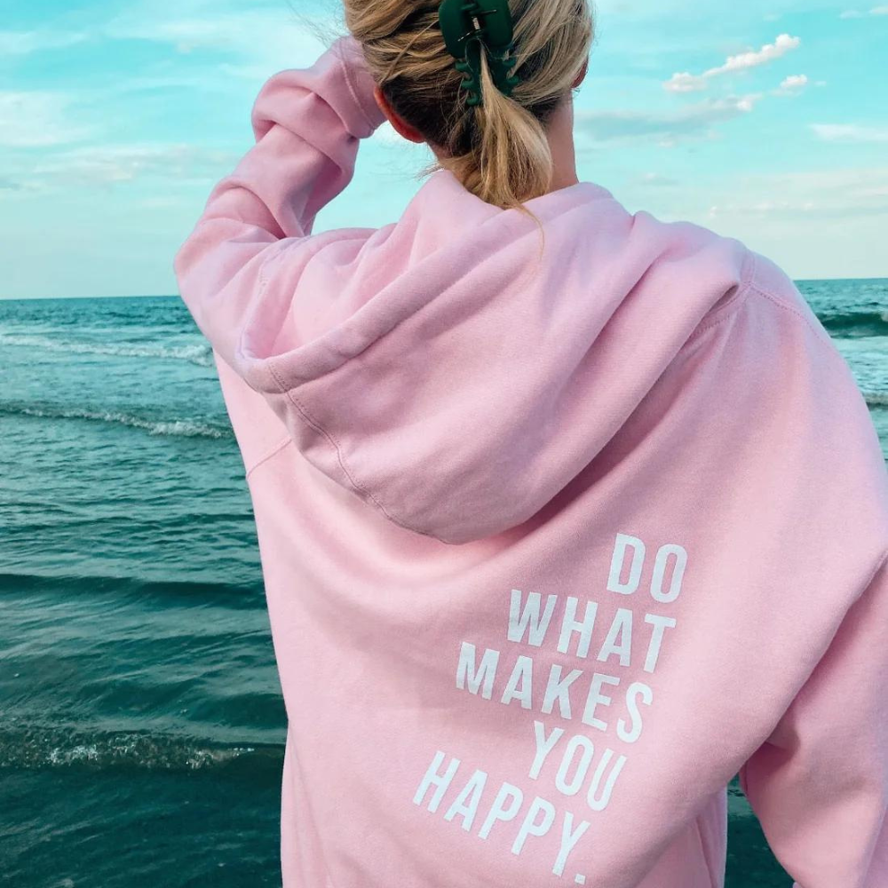 Lightweight Casual Back Graphic Hoodie - EasyApparels