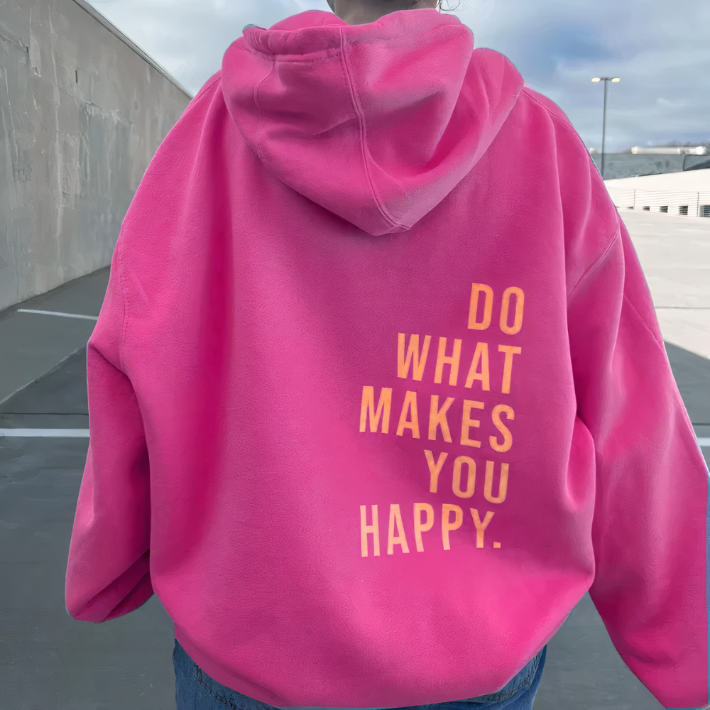 Lightweight Casual Back Graphic Hoodie