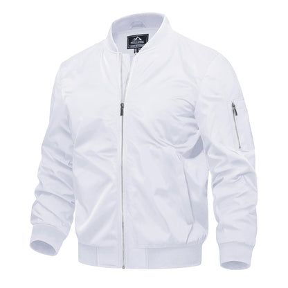 Warm Waterproof Mens Bomber Jacket with Pockets