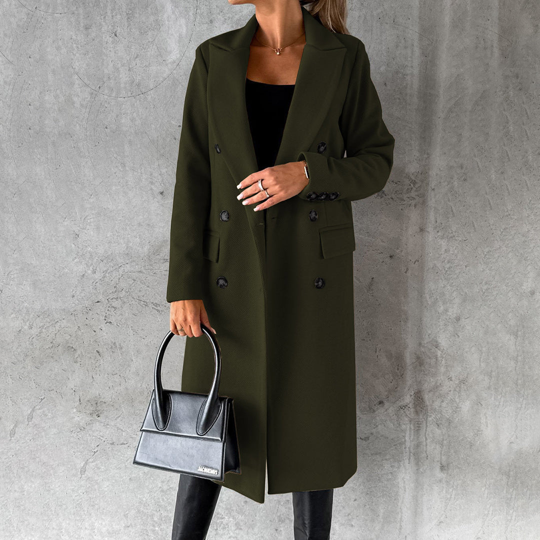 Timeless Tan Wool Trench Coat