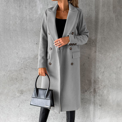 Timeless Tan Wool Trench Coat