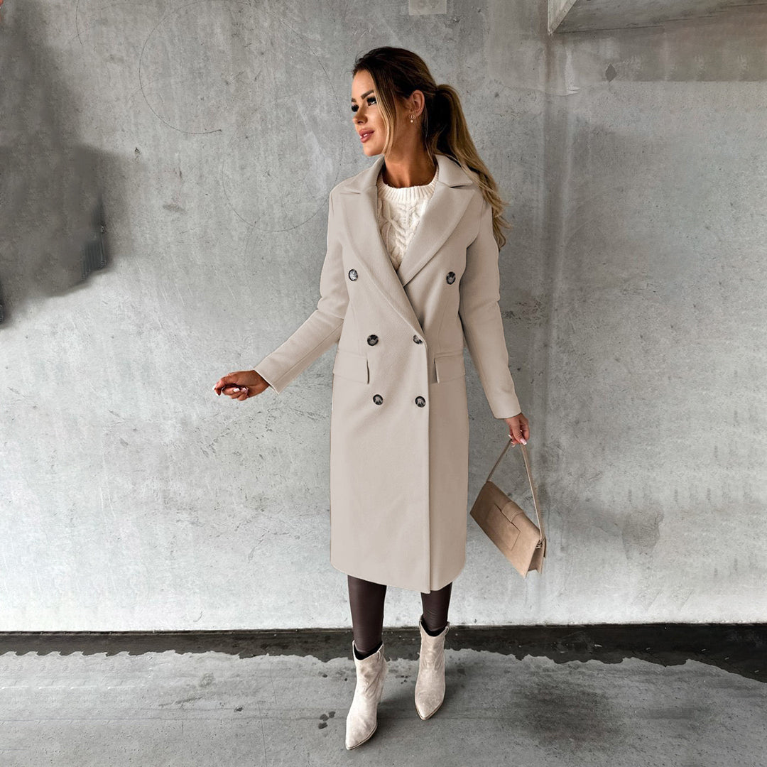 Timeless Tan Wool Trench Coat