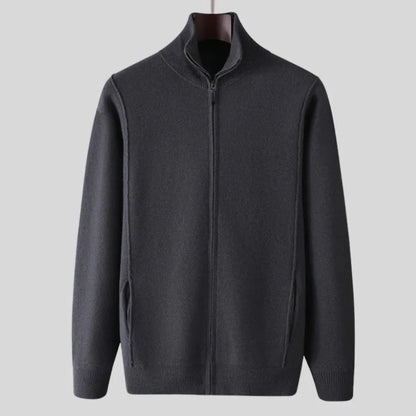 Warm Woolen Zip Up Coat