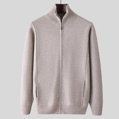 Warm Woolen Zip Up Coat