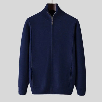 Warm Woolen Zip Up Coat