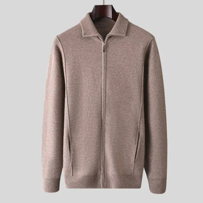 Warm Woolen Zip Up Coat