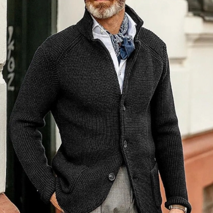Cozy Men's Button Front Sweater