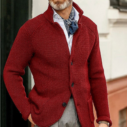 Cozy Men's Button Front Sweater