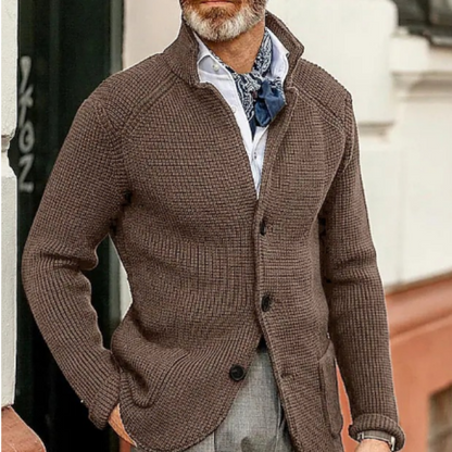 Cozy Men's Button Front Sweater