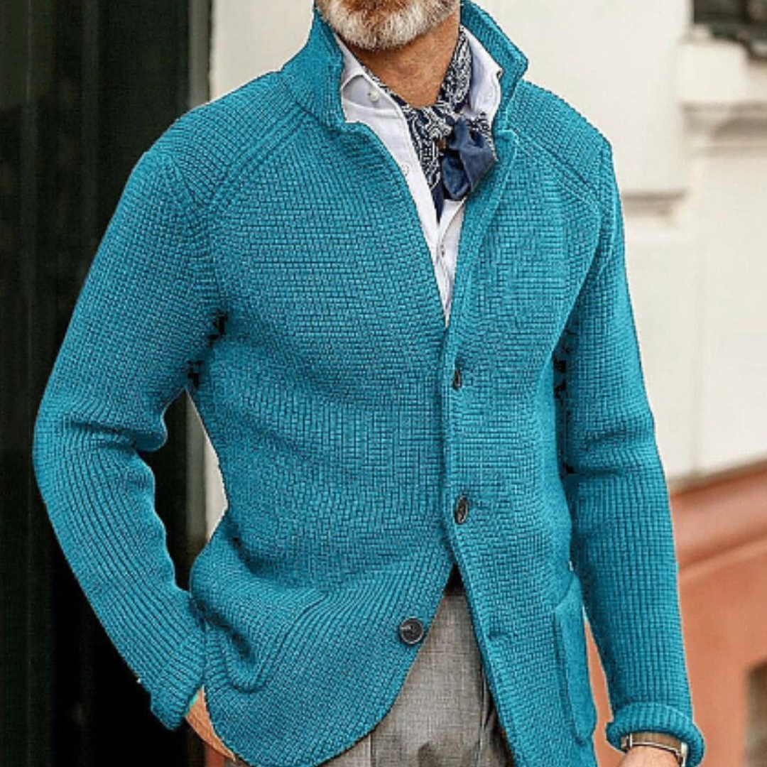 Cozy Men's Button Front Sweater