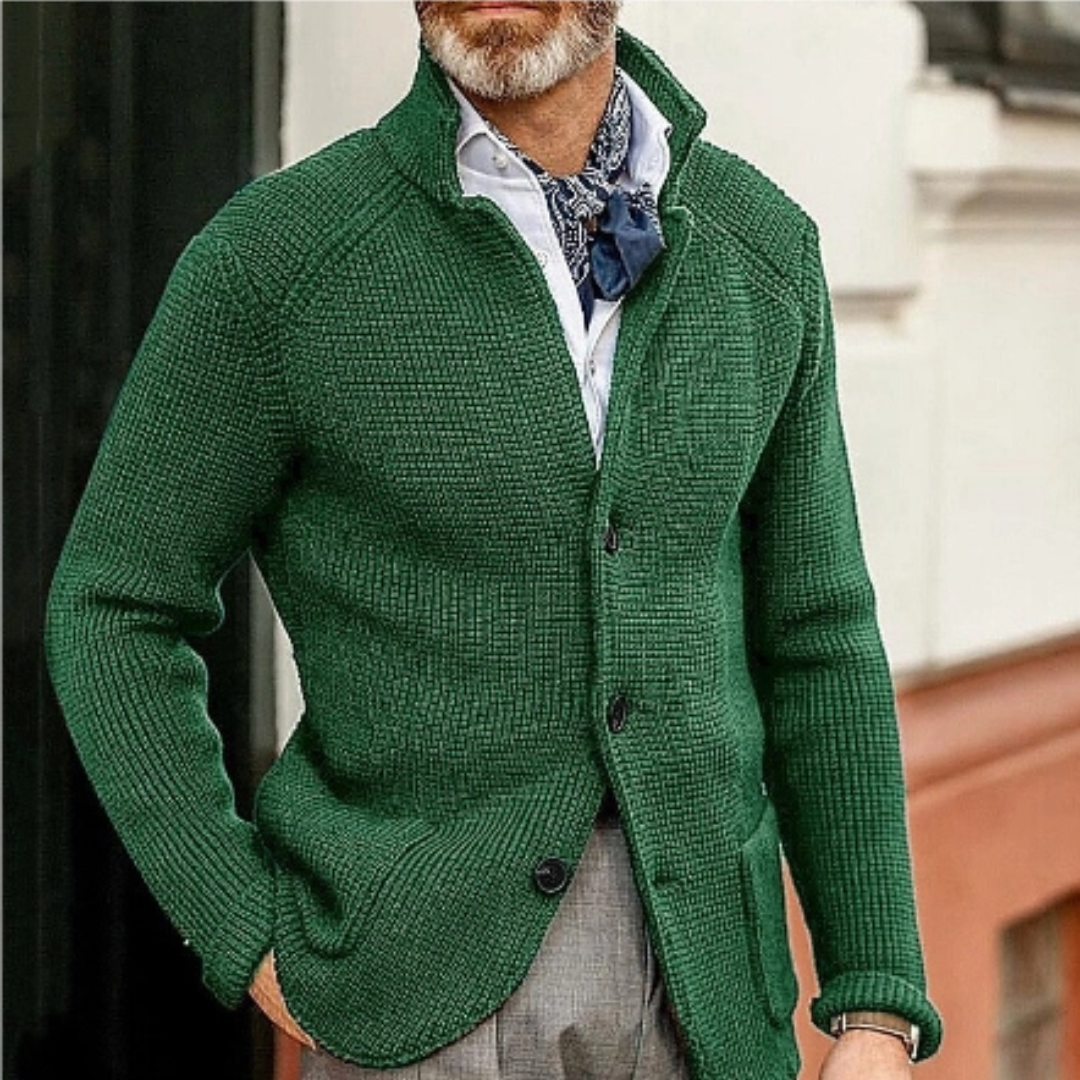 Cozy Men's Button Front Sweater