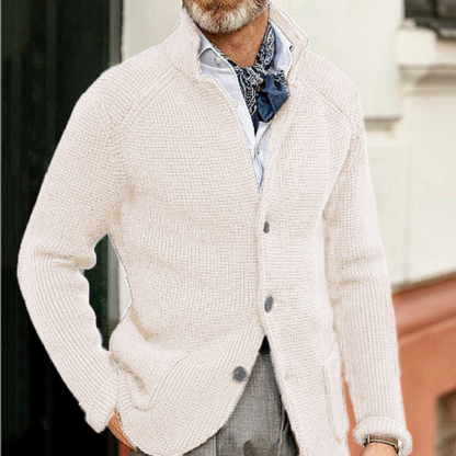Cozy Men's Button Front Sweater