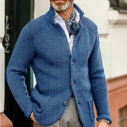 Cozy Men's Button Front Sweater