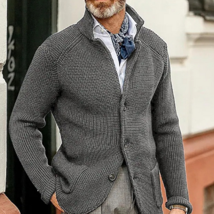 Cozy Men's Button Front Sweater