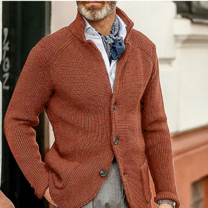 Cozy Men's Button Front Sweater