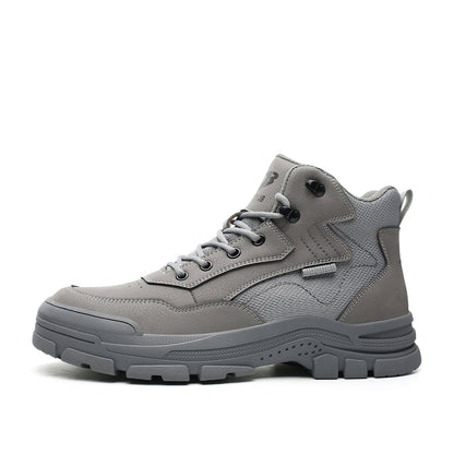 Rugged Mens Waterproof Work Boots - Slip Resistant Steel Toe - EasyApparels