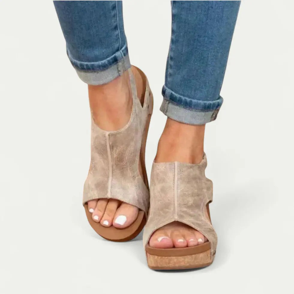 Women's Comfortable High Heel Sandals - Vossary
